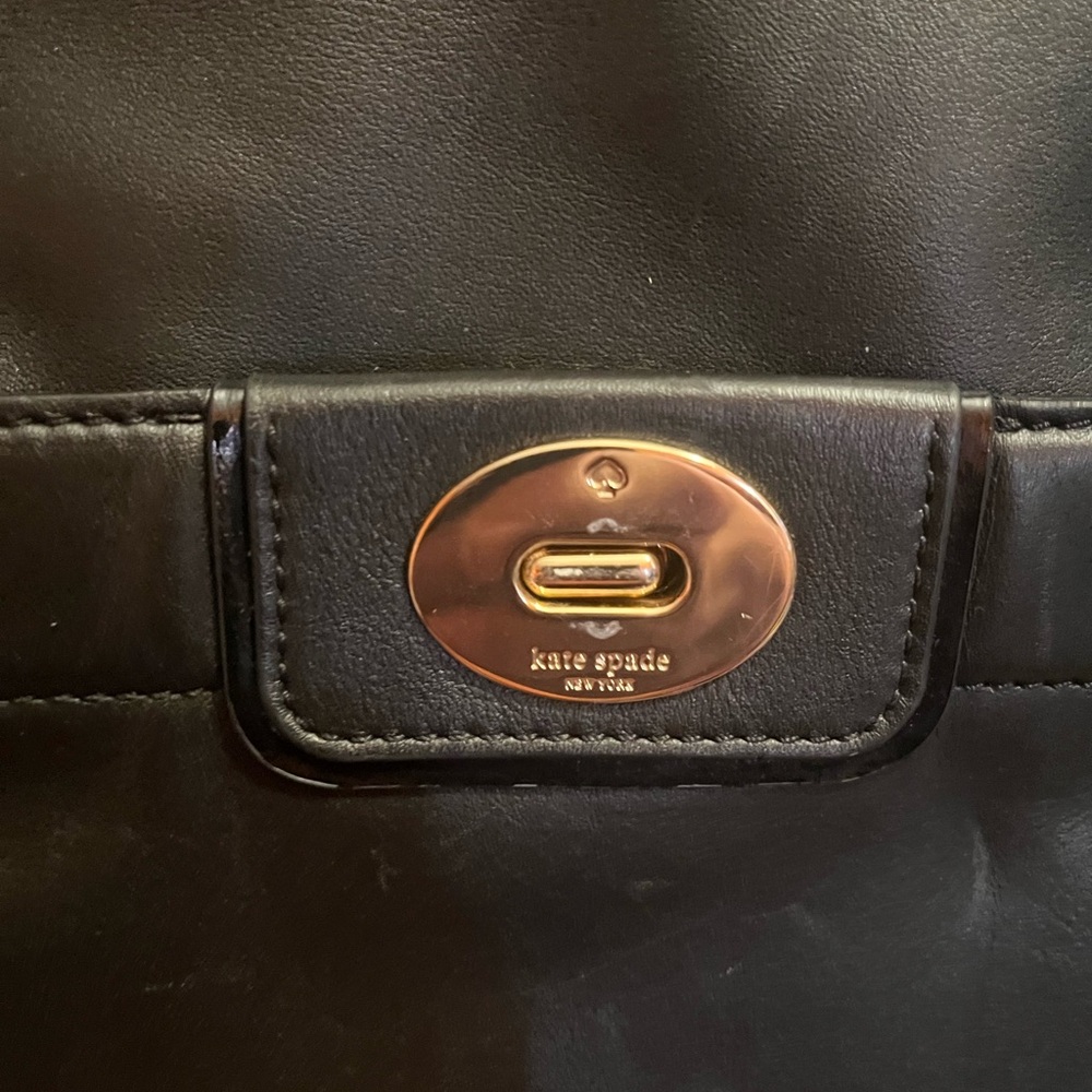 Kate Spade Hampton Road "Theresa" Black Leather Medium Bag - Picture 7 of 11